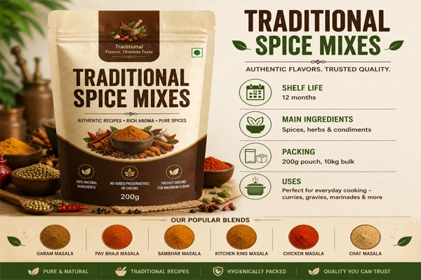 Traditional spice mixes powder manufacturing and export: Bringing authentic Indian flavours to the world