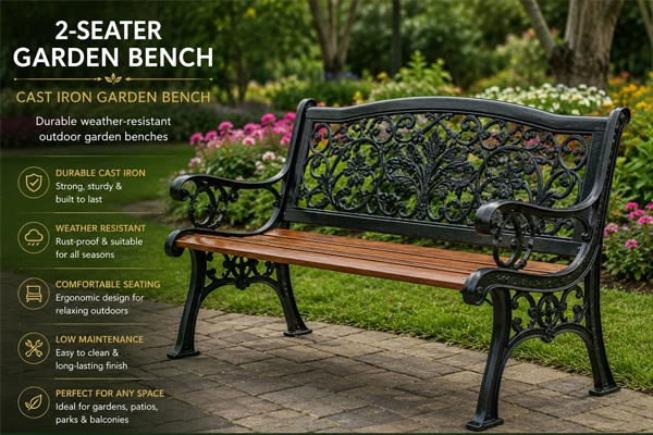 2-Seater Garden Bench