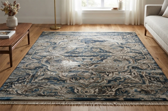 Premium Wool-Silk Carpet