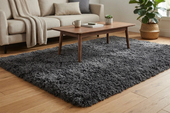 Solid Shaggy Rug