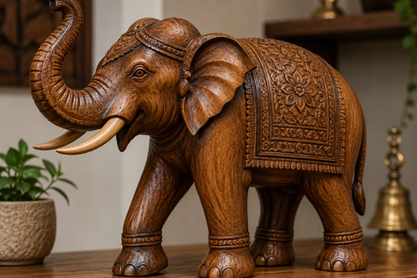 Wooden Elephant Statue