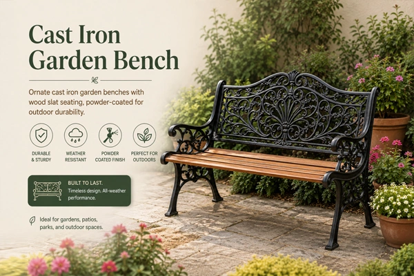 Cast Iron Garden Bench