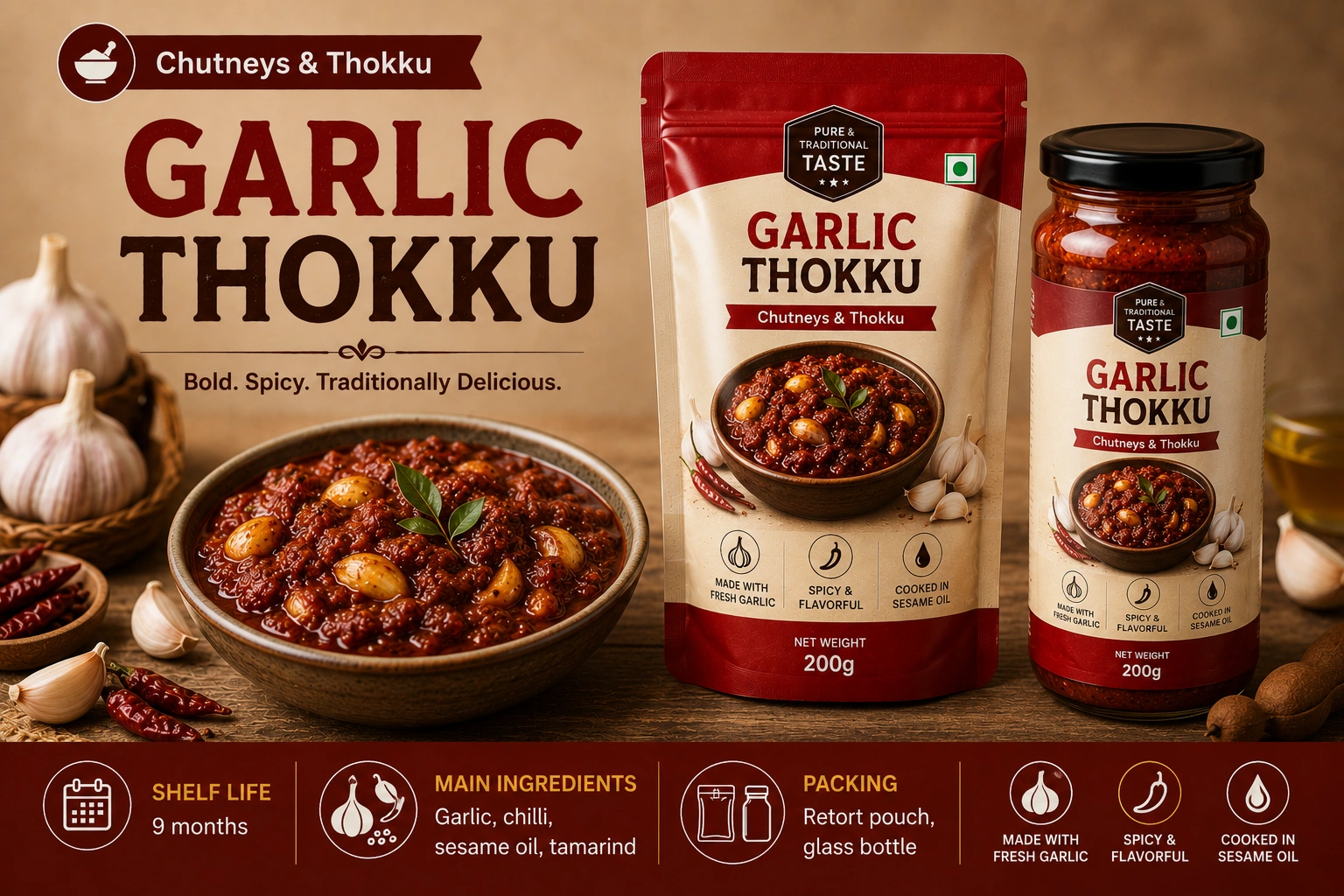 Garlic Thokku