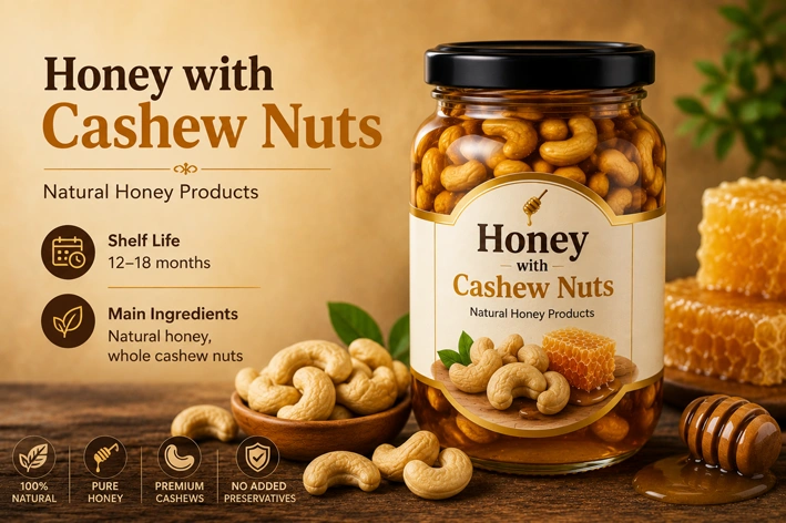Honey with Cashew Nuts
