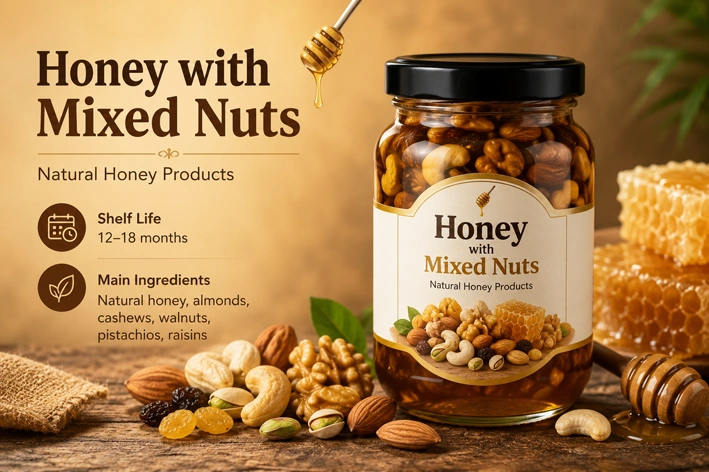 Honey with Mixed Nuts