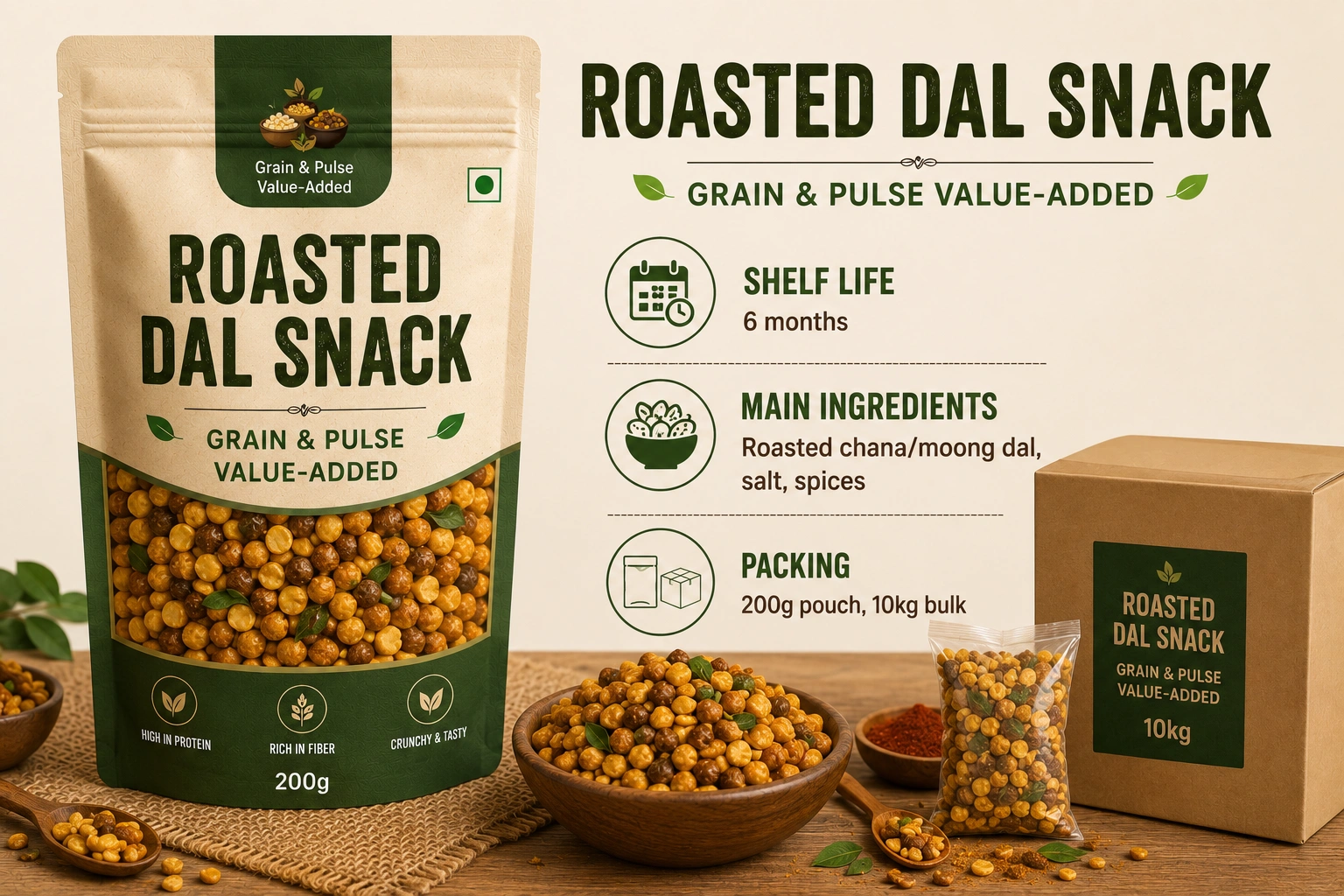 Roasted Dal Snack