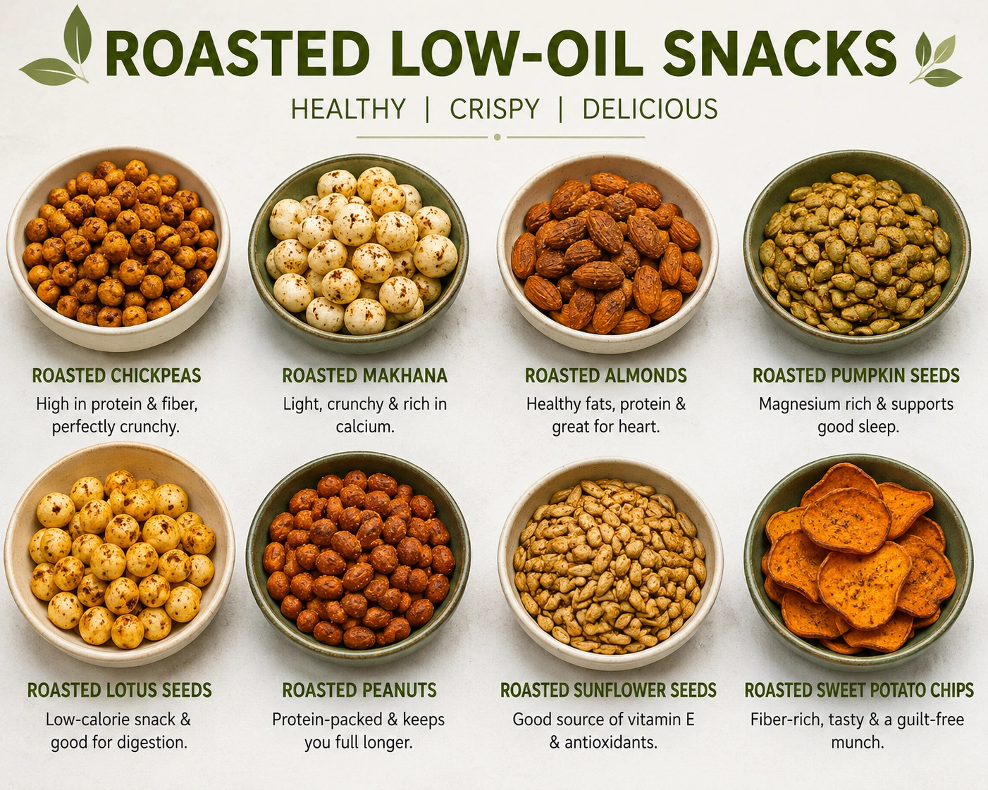 Roasted / Low-Oil Snacks