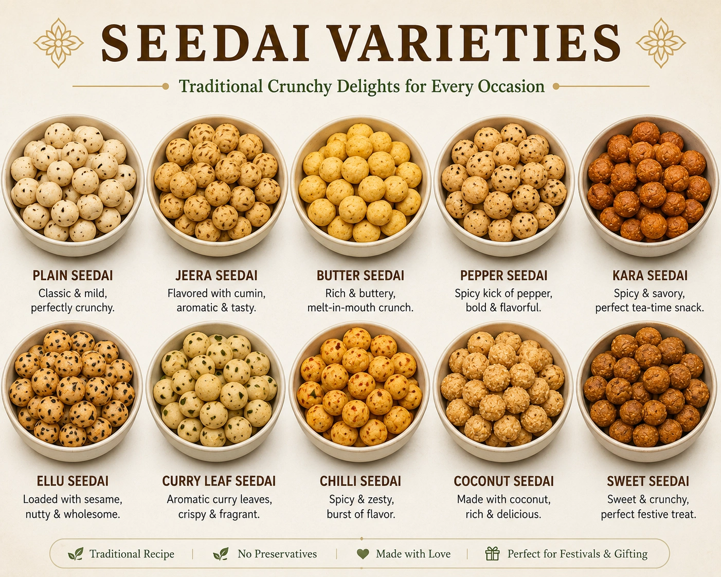Seedai Varieties